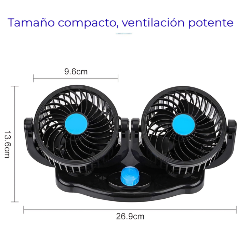 Ventilador Dúo Para Automóvil