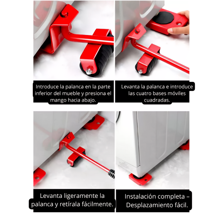 KIT ELEVADOR DE MUEBLES PESADOS